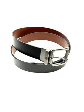 Timberland Reversible Thick Leather Belt With Gunmetal Barrel Buckle Mens XL Bro